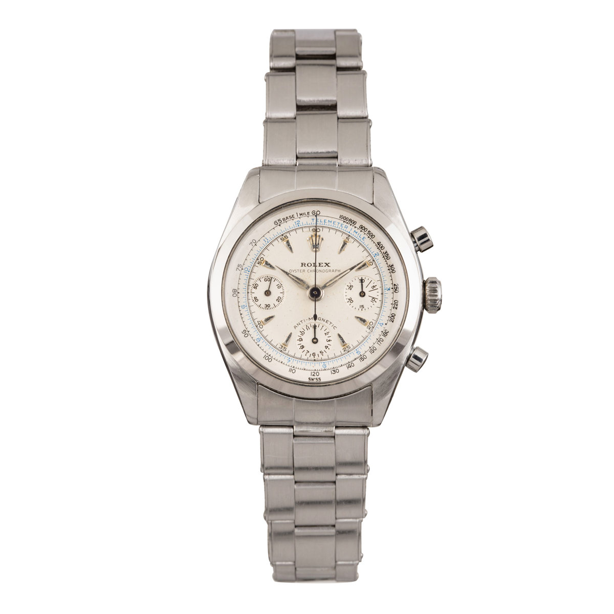 Rolex Pre-Daytona Ref 6234 A Stainless Steel Chronograph Wristwatch with Bracelet 1959 offered by Sotheby's